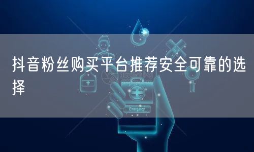 抖音粉丝购买平台推荐安全可靠的选择