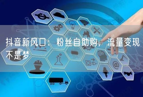 抖音新风口：粉丝自助购，流量变现不是梦