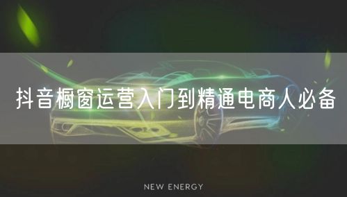 抖音橱窗运营入门到精通电商人必备