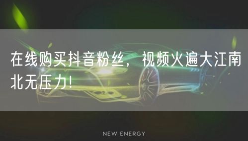 在线购买抖音粉丝，视频火遍大江南北无压力！